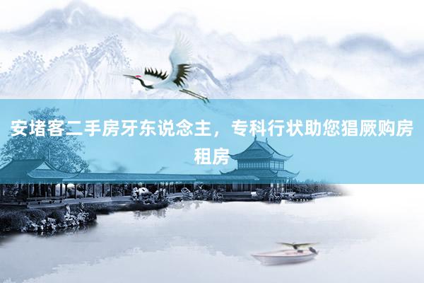 安堵客二手房牙东说念主，专科行状助您猖厥购房租房