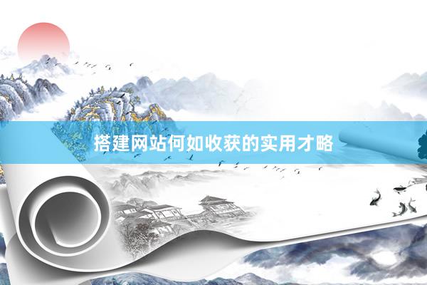 搭建网站何如收获的实用才略