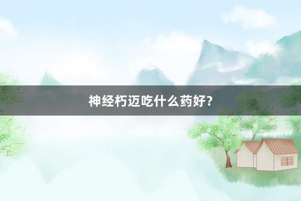 神经朽迈吃什么药好？
